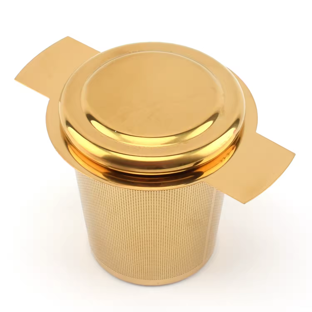 Gold Tea Infuser with Lid – Botanical CoLab